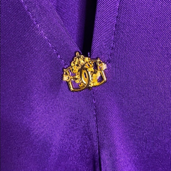 Purple mid-dress
